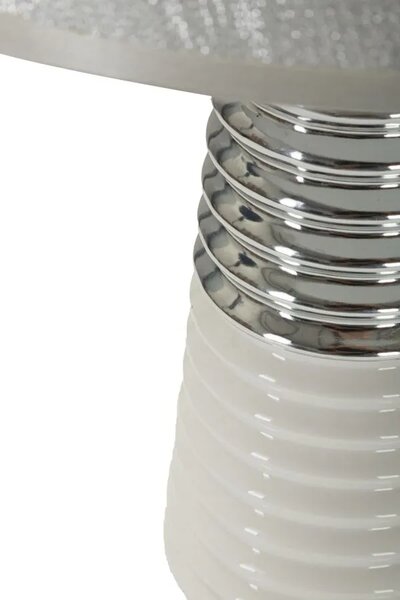 Mauro Ferretti Stolní lampa Candela 41 cm stříbrná