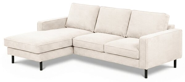 ROHOVÁ SEDAČKA, textil, krémová Livetastic - Sedací soupravy, Online Only