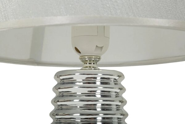 Mauro Ferretti Stolní lampa Candela 41 cm stříbrná
