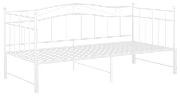 Rám vysouvací postele/pohovky bílý kovový 90 x 200 cm 324783
