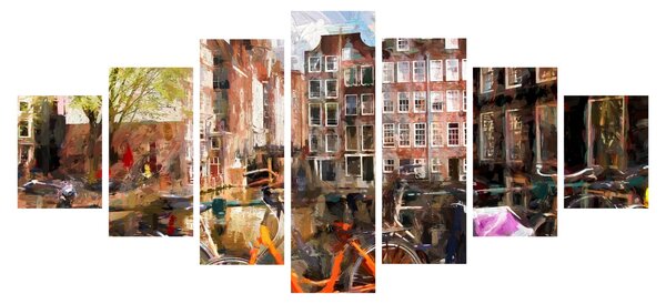 Obraz - Amsterdam (210x100 cm)