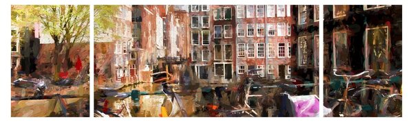 Obraz - Amsterdam (170x50 cm)