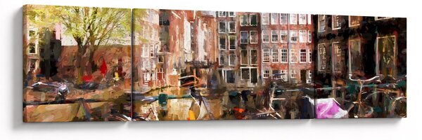 Obraz - Amsterdam (170x50 cm)