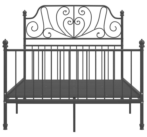 Rám postele černý kov 120 x 200 cm 324847