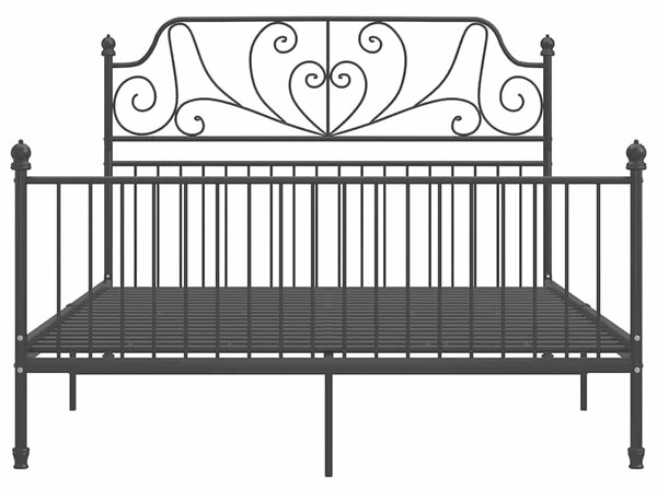 Rám postele černý kov 140 x 200 cm 324850