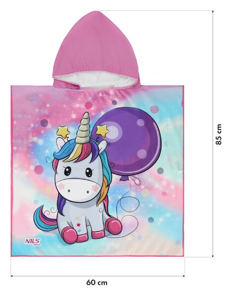 NAR20 UNICORN RUČNÍK - PONČO Z MIKROVLÁKNA NILS AQUA