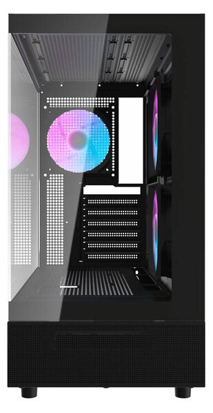 Počítačová skříň Darkflash DPX90 (černá) + 3 ventilátory
