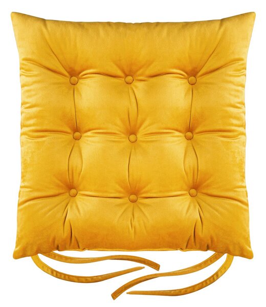 Sedák na židli BORNEO mustard/hořčicová 40x40 cm (cena za 1 kus) Mybesthome
