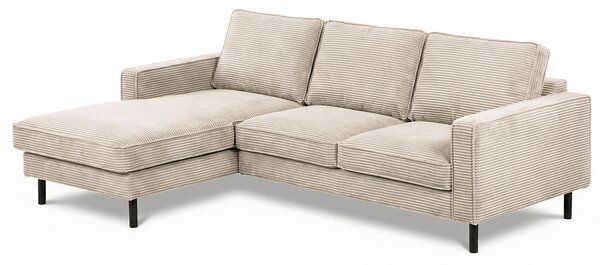 ROHOVÁ SEDAČKA, textil, světle šedá Livetastic - Sedací soupravy, Online Only