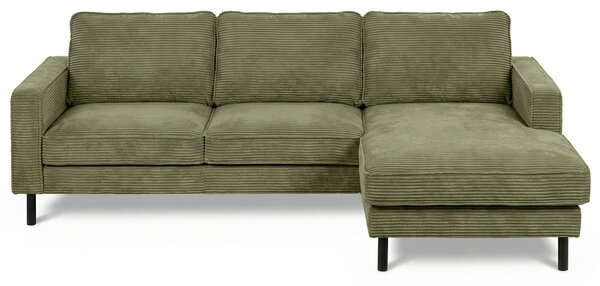 ROHOVÁ SEDAČKA, textil, olivově zelená Livetastic - Sedací soupravy, Online Only