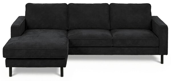 ROHOVÁ SEDAČKA, textil, černá Livetastic - Sedací soupravy, Online Only