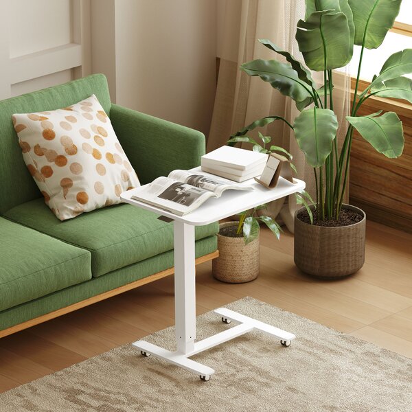 HOMCOM Výškově nastavitelný stolek na notebook 65 x 70-110 x 48 cm bílá