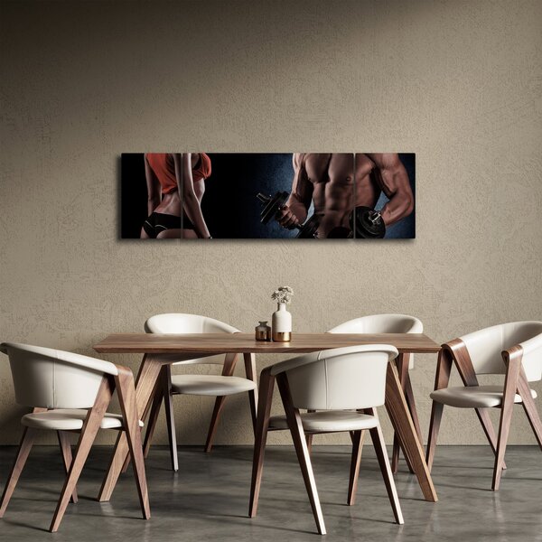 Obraz - Fitness (170x50 cm)