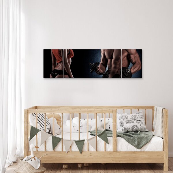 Obraz - Fitness (170x50 cm)