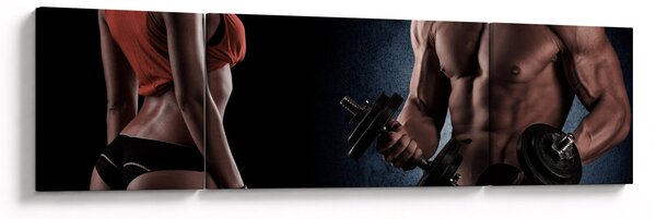 Obraz - Fitness (170x50 cm)