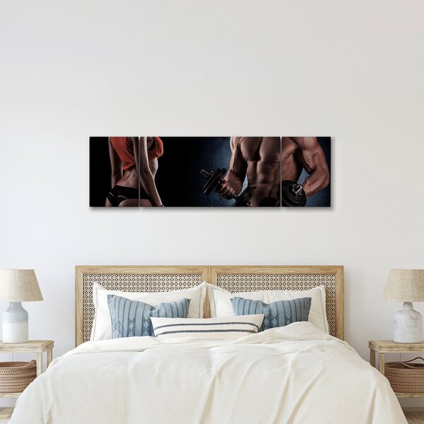 Obraz - Fitness (170x50 cm)