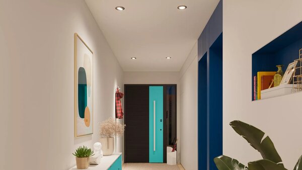 Philips LED bodové svítidlo GU10, sada s RGB žárovkou, černá, 3 režimy