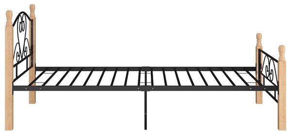 Rám postele černý kov 90 x 200 cm 324939