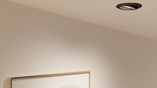 Philips LED bodové svítidlo GU10, sada s RGB žárovkou, černá, 3 režimy