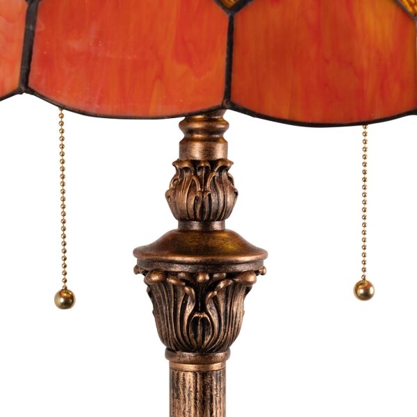 Brilagi - Tiffany vitrážová stojací lampa SIENNA 2xE27/60W/230V
