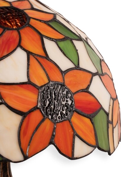Brilagi - Tiffany vitrážová stolní lampa SUNFLOWER 1xE27/60W/230V