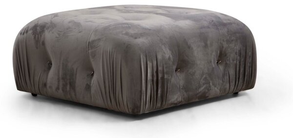 Hanah Home Taburet Bubble 95 cm samet šedý