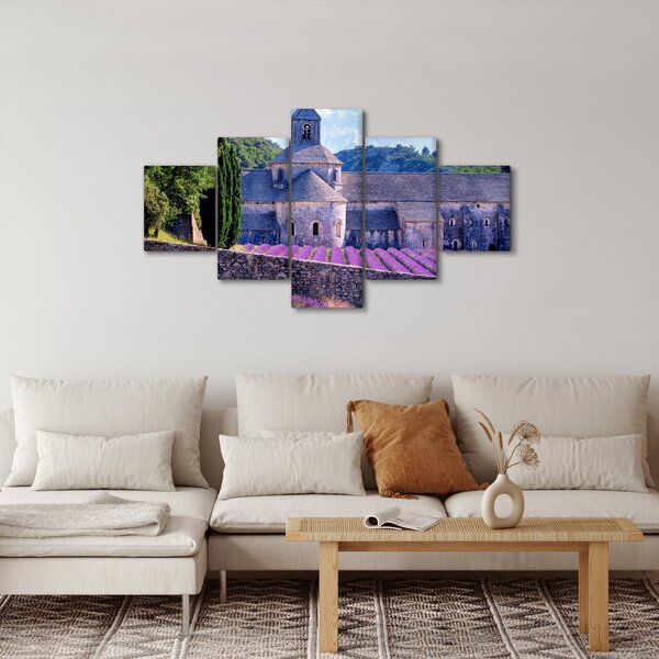 Obraz - Levandulové pole (125x70 cm)