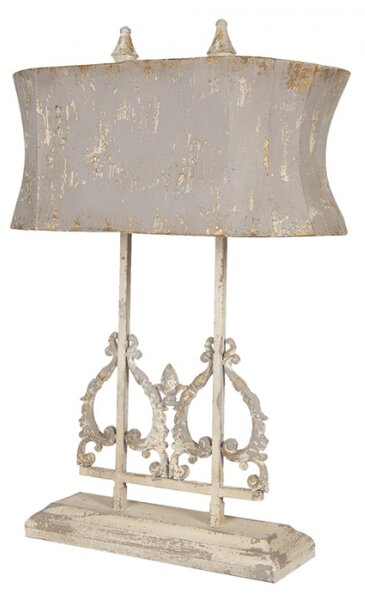 Kovová vintage stolní lampa s patinou Florence – 50x25x74 cm