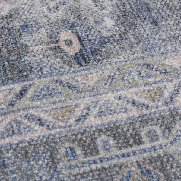 Zelený pratelný běhoun s příměsí recyklovaných vláken 60x230 cm Windsor – Flair Rugs
