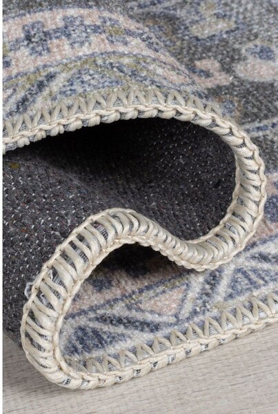Zelený pratelný běhoun s příměsí recyklovaných vláken 60x230 cm Windsor – Flair Rugs