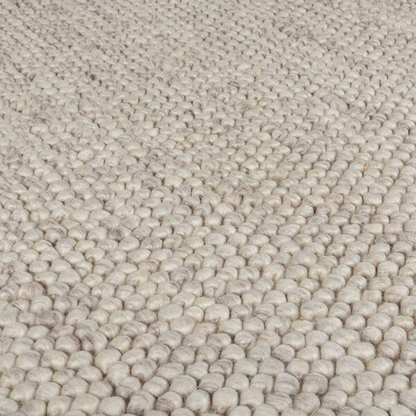 Světle šedý ručně tkaný běhoun s příměsí vlny 60x230 cm Minerals – Flair Rugs