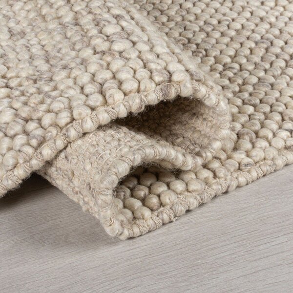 Světle šedý ručně tkaný běhoun s příměsí vlny 60x230 cm Minerals – Flair Rugs