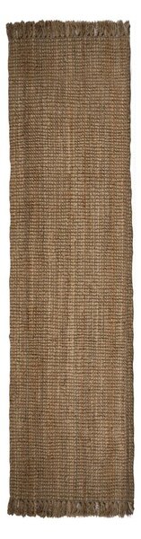 Hnědý jutový běhoun Flair Rugs Jute, 60 x 230 cm