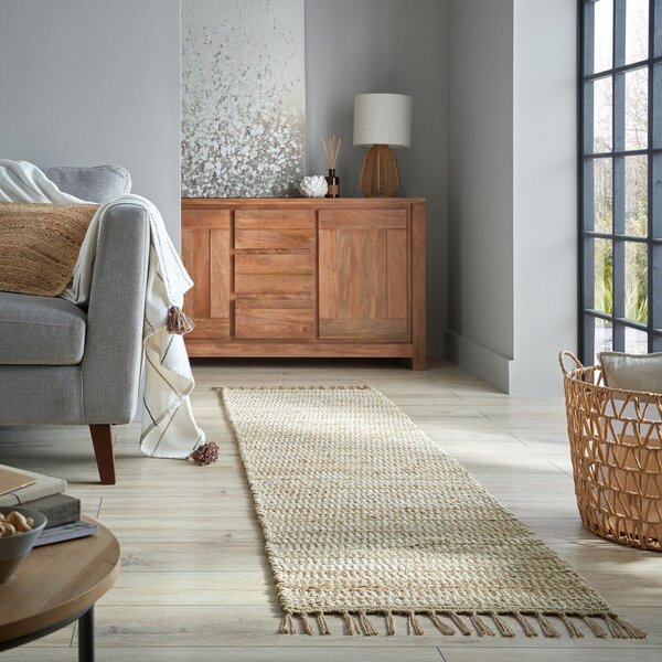 Koberec běhoun v přírodní barvě 60x230 cm Levi – Flair Rugs