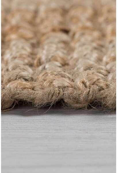 Hnědý jutový běhoun Flair Rugs Jute, 60 x 230 cm