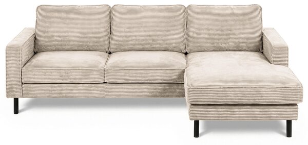 ROHOVÁ SEDAČKA, textil, světle šedá Livetastic - Sedací soupravy, Online Only