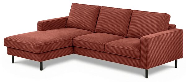 ROHOVÁ SEDAČKA, textil, červená Livetastic - Sedací soupravy, Online Only