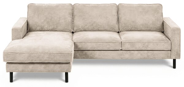 ROHOVÁ SEDAČKA, textil, světle šedá Livetastic - Sedací soupravy, Online Only