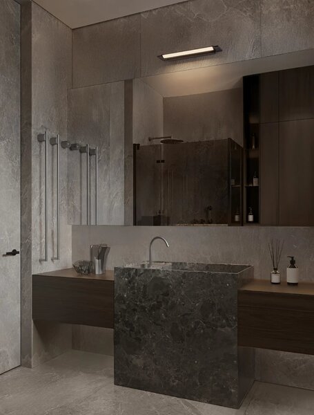Designové nástěnné svítidlo Livo 56 Černá