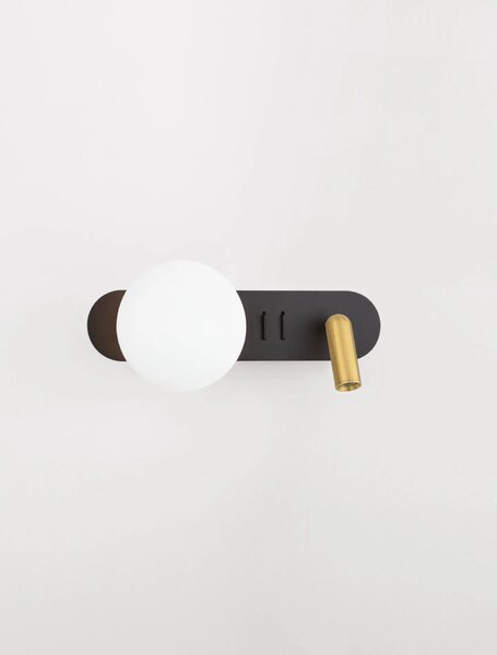 Designové nástěnné svítidlo Noble Černá