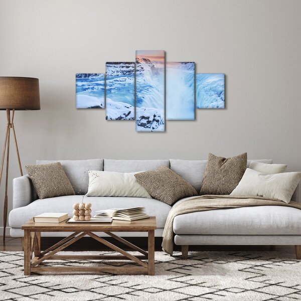 Obraz - Chladné vodopády (125x70 cm)
