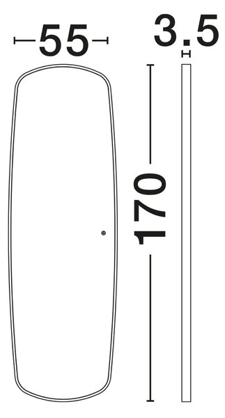 Designové nástěnné svítidlo Sinia 55 Černá