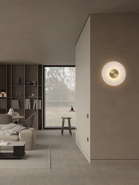 Designové nástěnné svítidlo Marzio 40 Zlatá