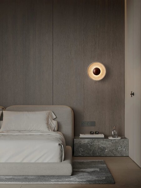 Designové nástěnné svítidlo Cerio Hnědá