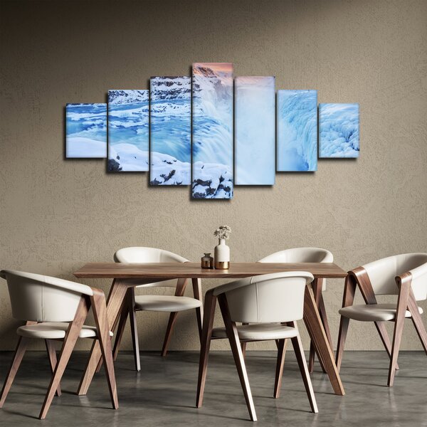 Obraz - Chladné vodopády (210x100 cm)