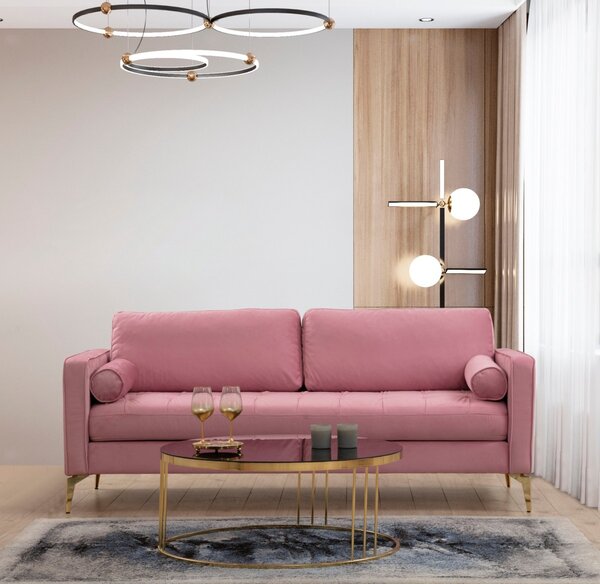 Hanah Home Třímístná pohovka Rome 215 cm růžová