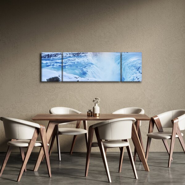 Obraz - Chladné vodopády (170x50 cm)