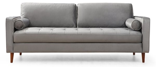 Hanah Home Třímístná pohovka Rome 215 cm světle šedá