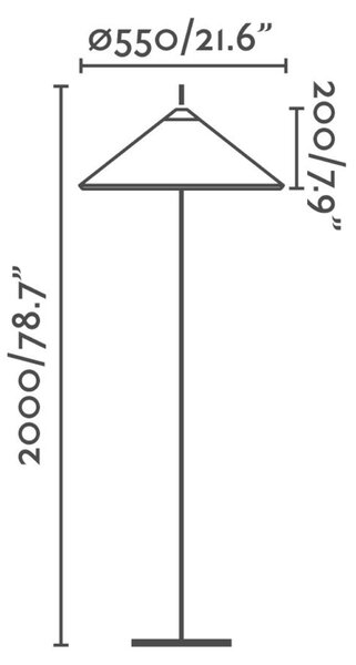 FARO SAIGON šedá/bílá stojací lampa 2M R55