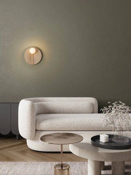 Designové nástěnné svítidlo Ovee Přírodní B – Hnědá